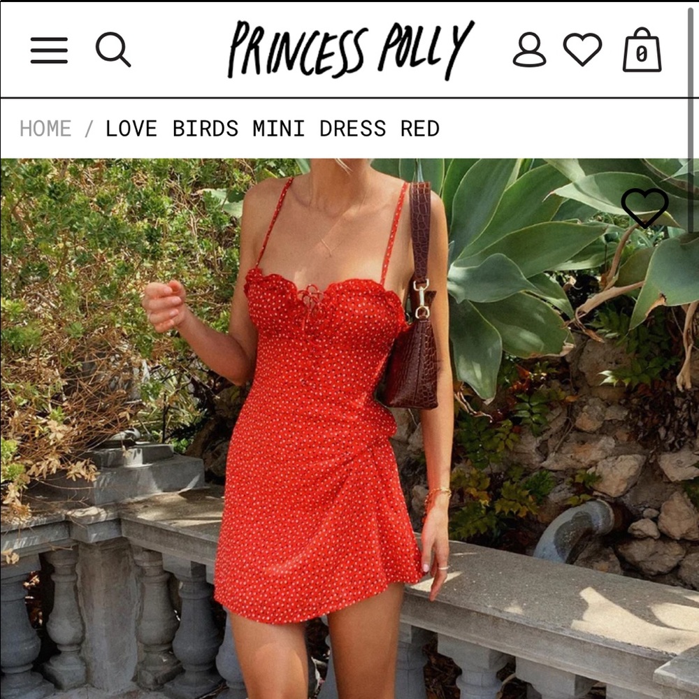 Princess Polly Love Birds Mini Dress